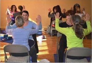 Chair Yoga Class Participants